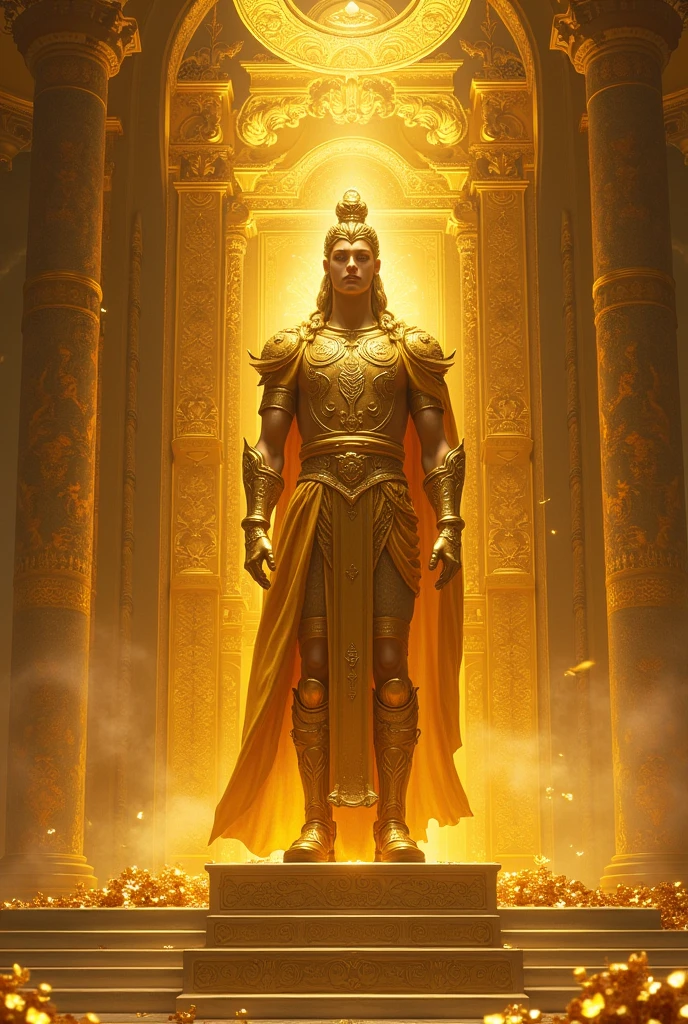 Generate a picture golden mention