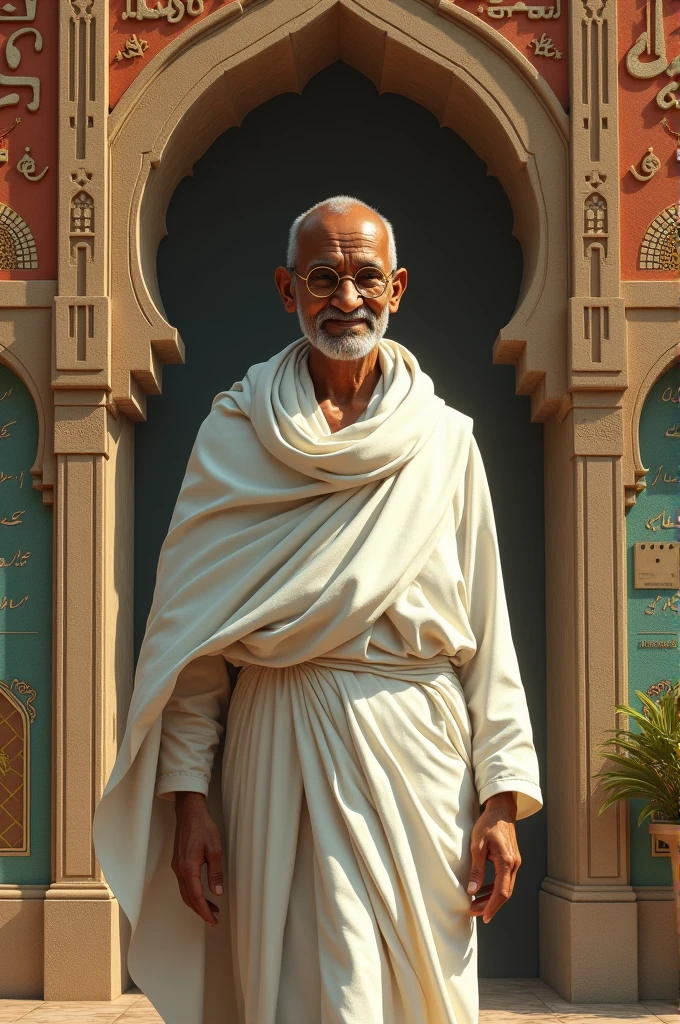 Mahatama Gandhi in Muslim outlook
