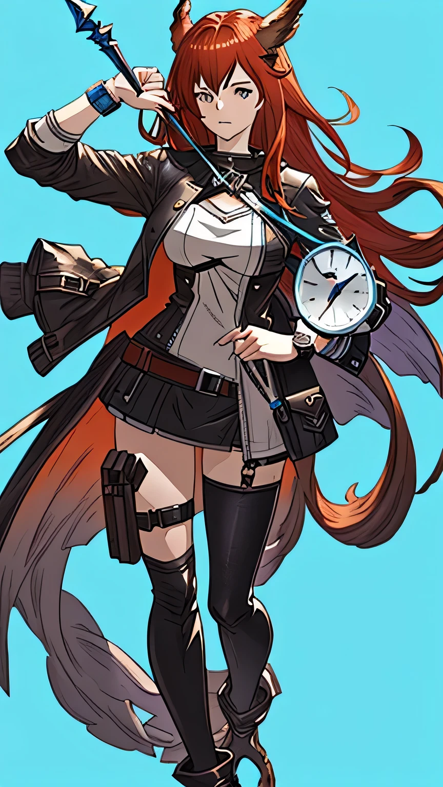 Holding a watch、Anime characters with blue background, From Arknights, Anime Wallpaper4k, Anime Wallpaper 4k, Anime Wallpaper, Anime Art Wallpapers 8K, hd Anime Wallpaper, 4KAnime Wallpaper, Best anime 4k konachan wallpaper, anime art wallpaper 4k, anime art wallpaper 4k, Granblue Fantasy