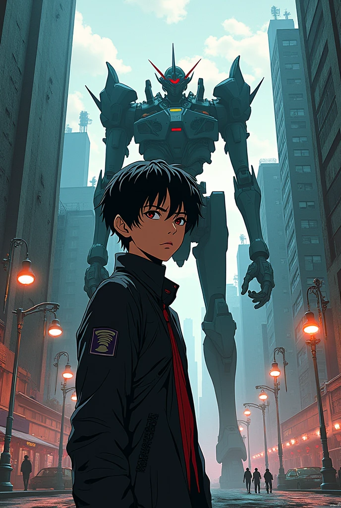 evangelion estilo manga
