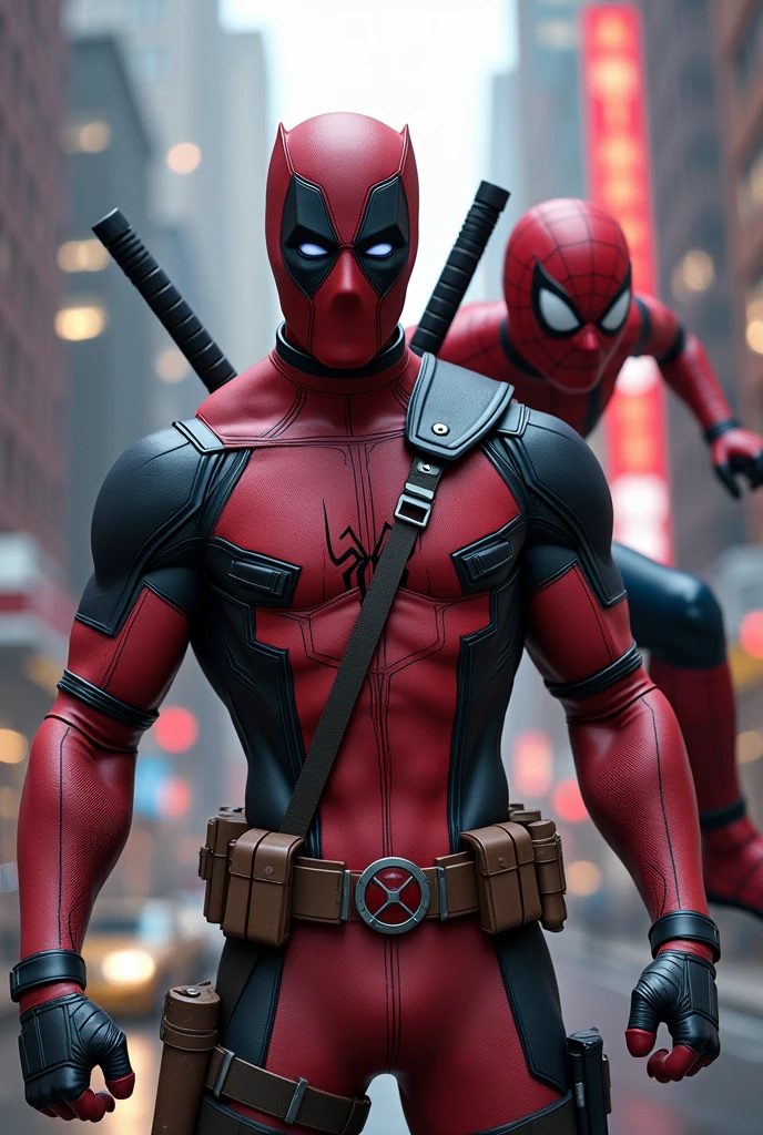 unite Dead pool and spider man