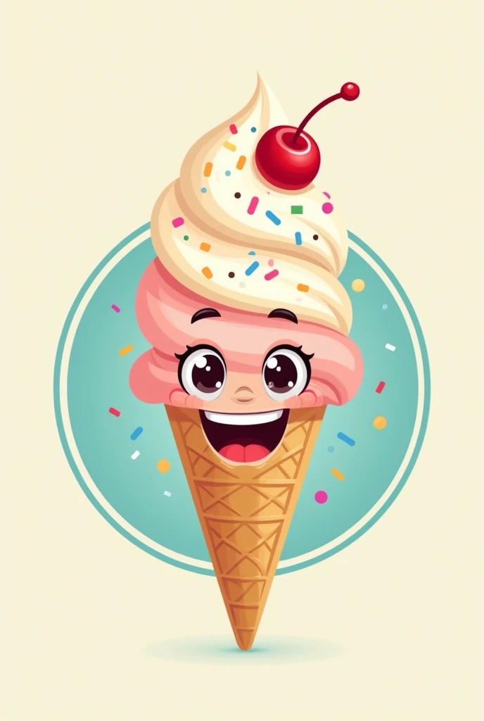 Logo for an ice cream business