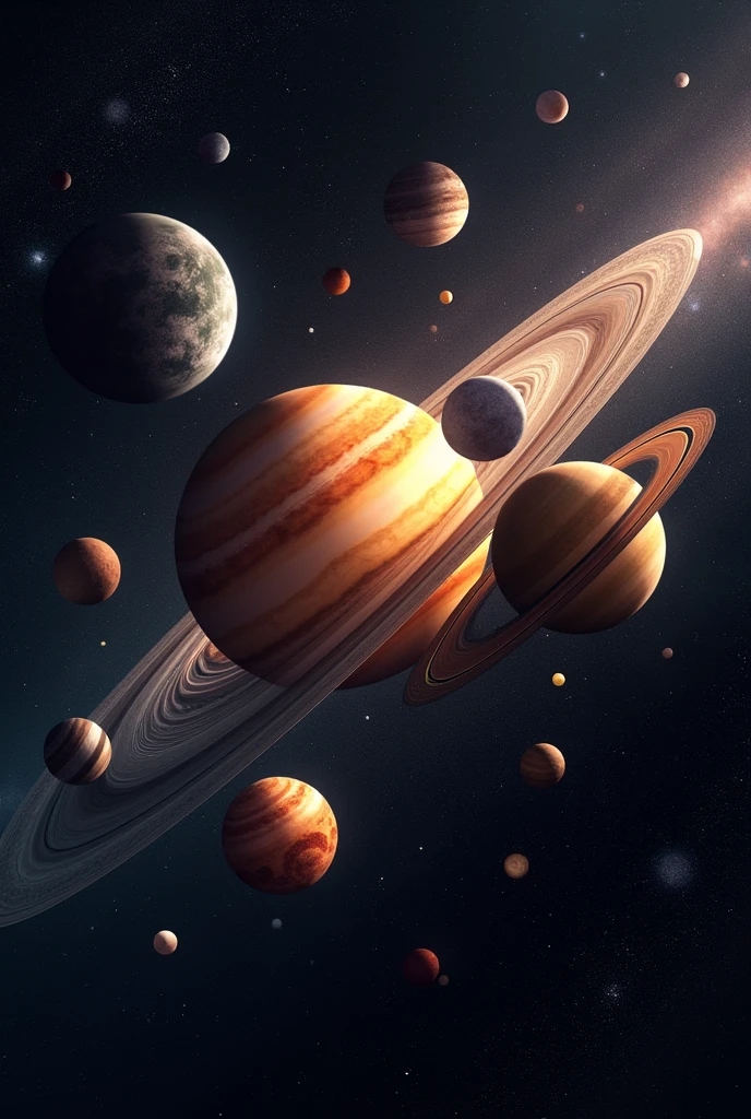 Create an image of the solar system