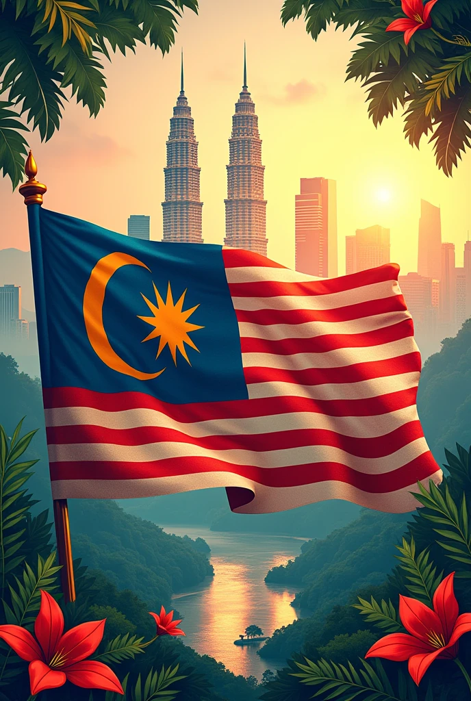 Malaysia merdeka special poster for products