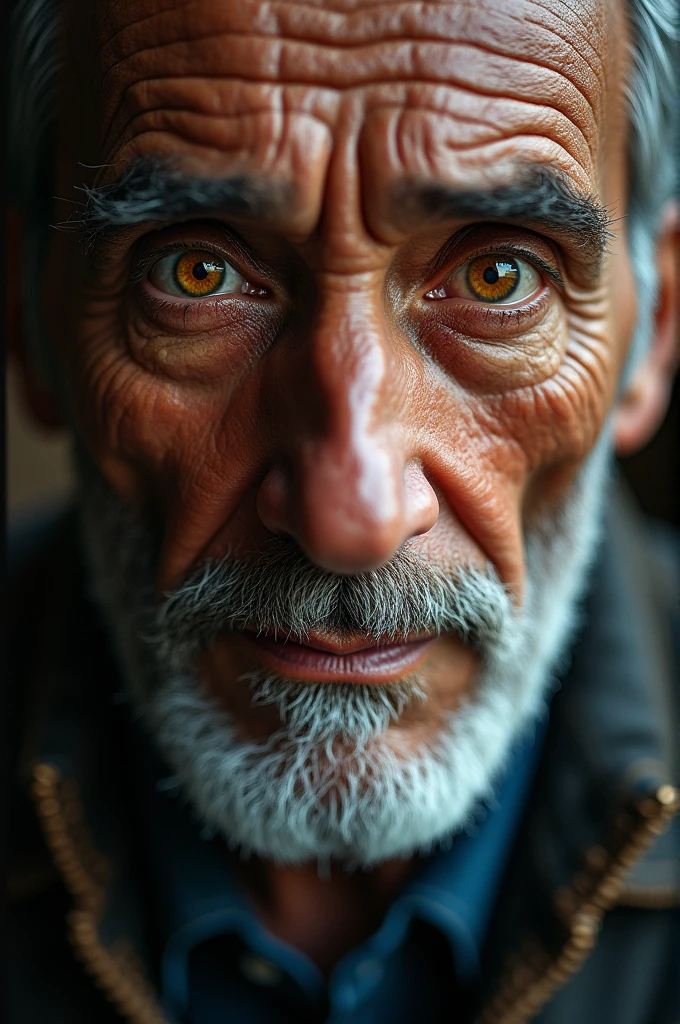 Angel Muñoz Garcia showing his iris