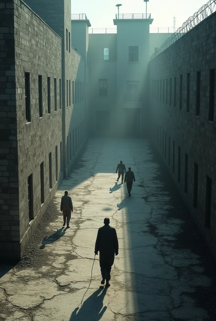 Yard of a prison
