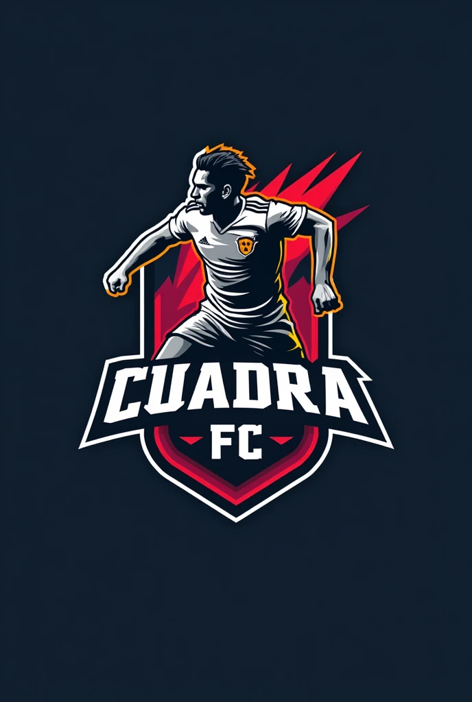 Make a logo with great difficulty with a football team with the name Cuadra Fc