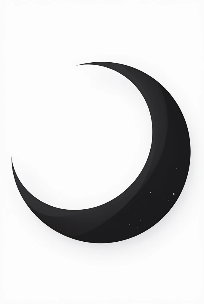 black moon vector on white background


