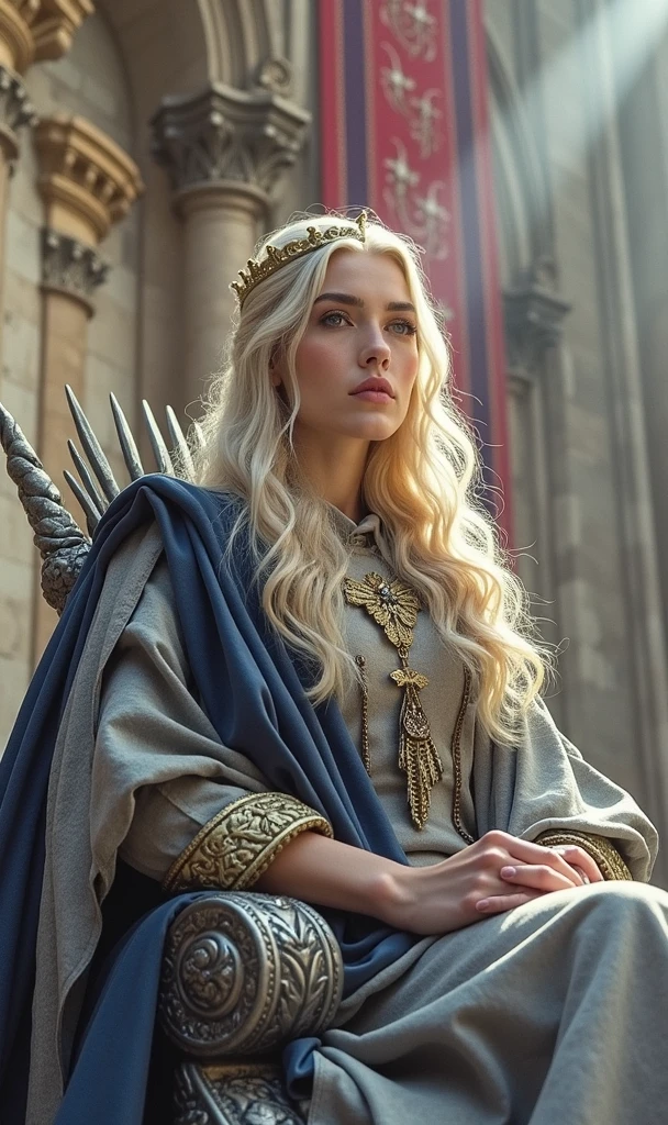 Use the image from the photo to create a picture of me sitting on the Iron Throne from the Game of Thrones series.