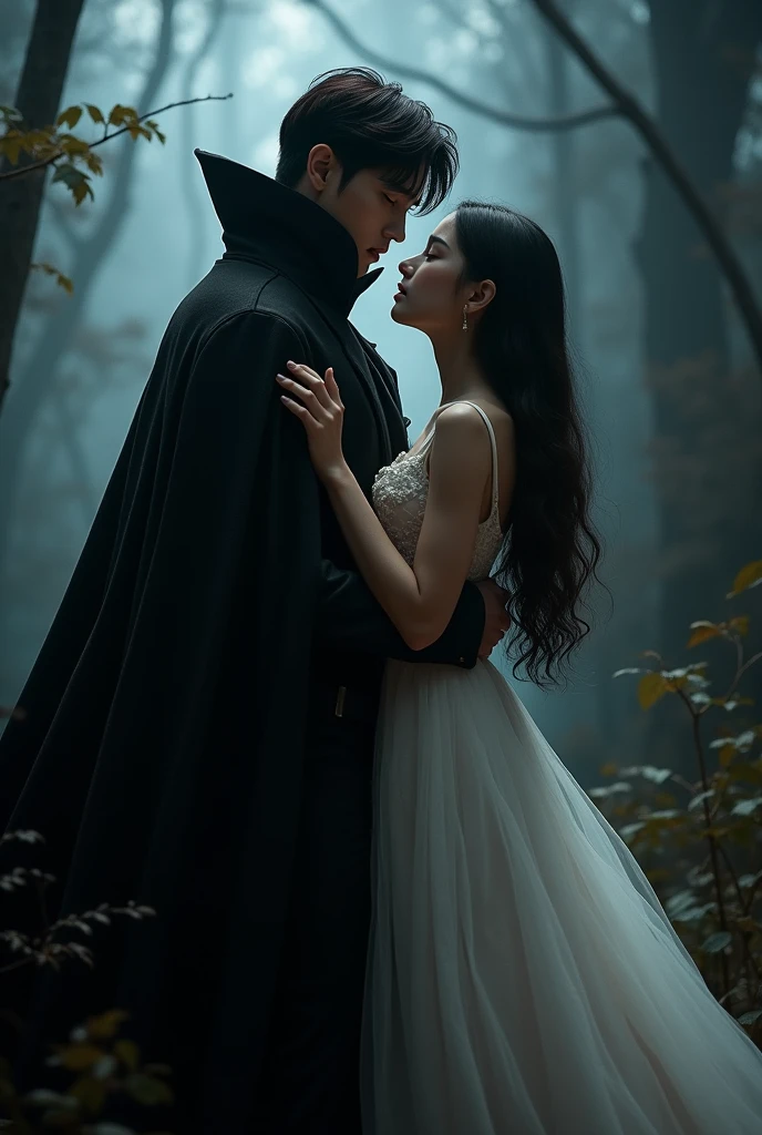 Jeon Junkook handsome and good looking vampire prince rescued an innocent, pretty and most beautiful girl from warewolfs.