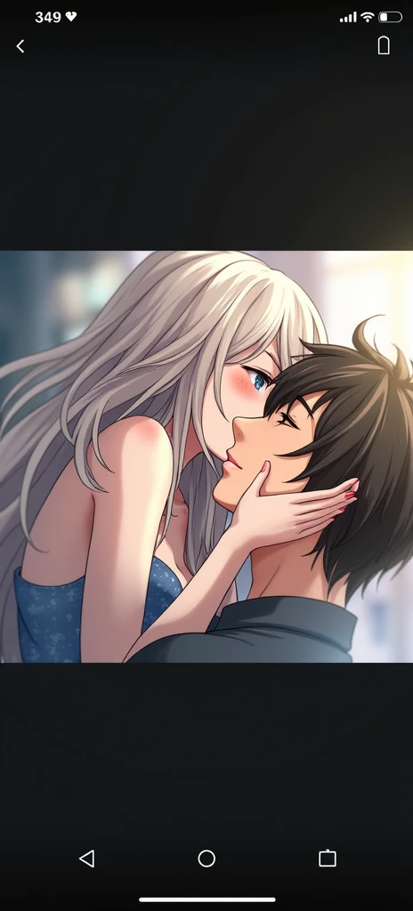 She kissing