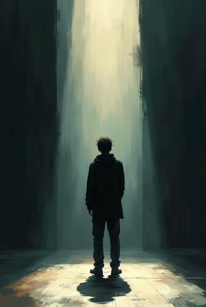 Write a theatrical monologue through a drawing