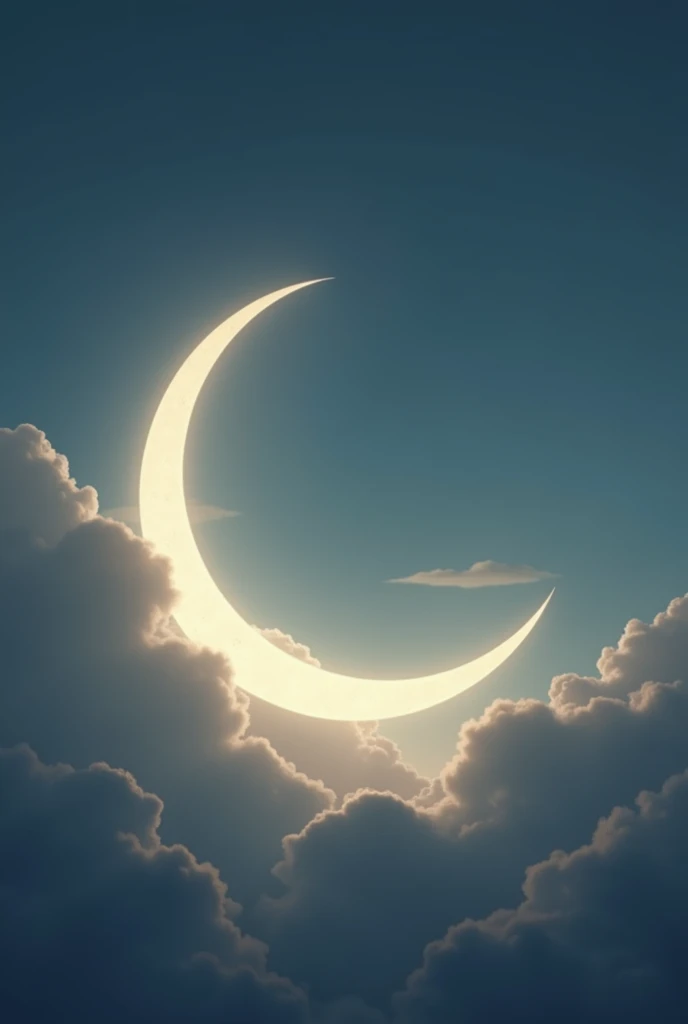 Waning moon for logo