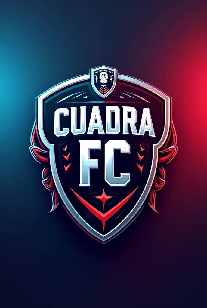 A football shield with a team named CUADRA FC