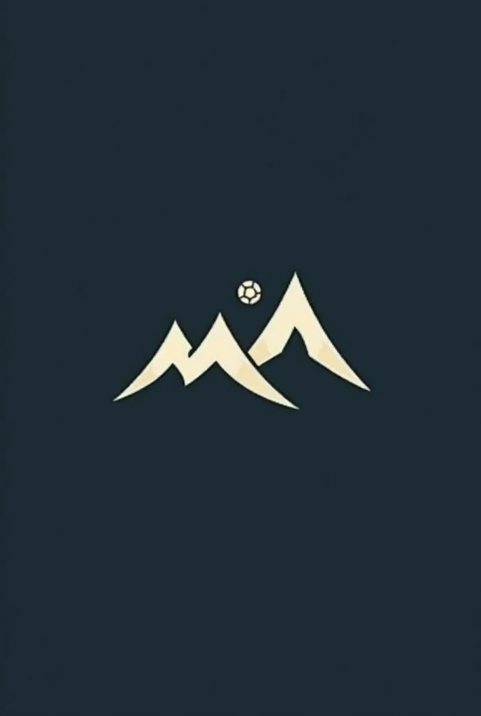 Generate me a simple logo, not so flashy, just the vector of a mountain with a soccer ball, It&#39;s for a sports store That&#39;s great, but add it there, type like a soccer ball, As if the mountains were moving, make them not so triangular. Much better, but don&#39;t put letters or anything on them., Now make the mountains a touch, just a touch more real, not exaggerated

