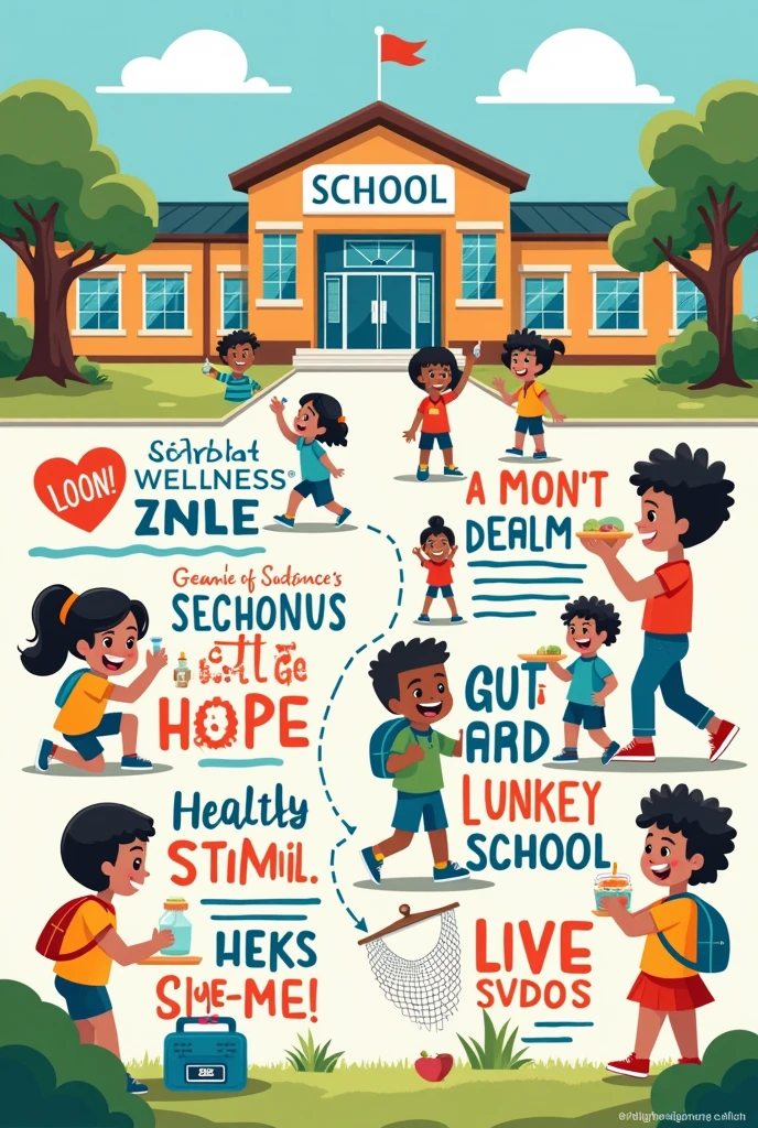 A poster about school health 