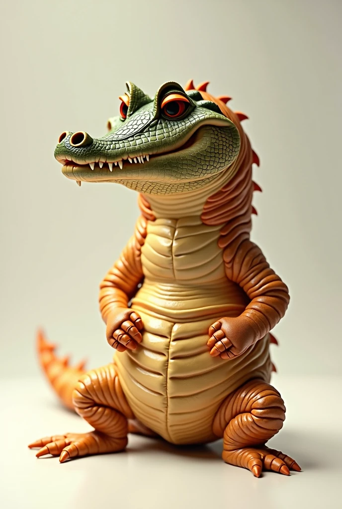Croc head with croissant
