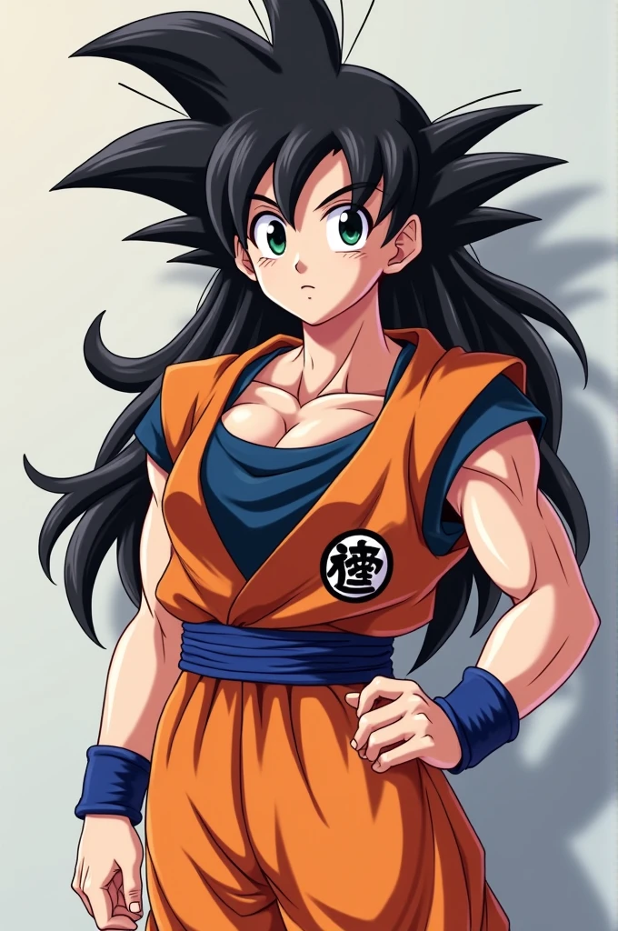 Anime style female goku busty