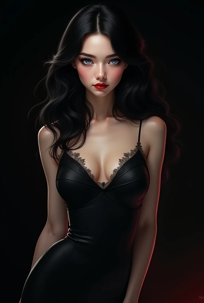 1girl,a beautiful fashion model ,(masterpiece, detailed background, best quality), shoulder length and shiny hair, black hair,smirk,juicy lips,red lips, lingerie, , elegant makeup, exhibitionism, influencer, thot, (((pov, missionary, sexual, sex, man having sex with girl))) full body, body shot,
