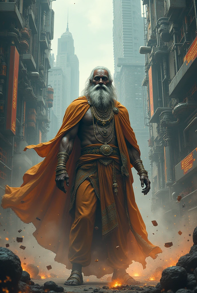 Make a image ( lord kalipurush vs technology )