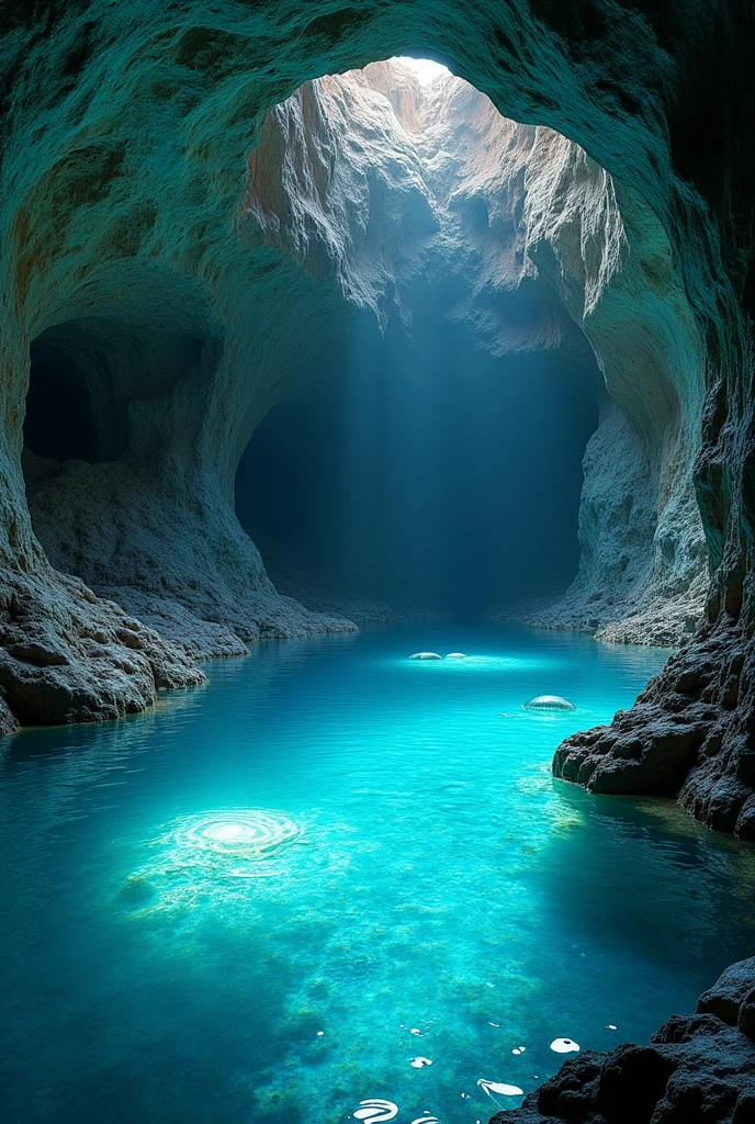 A hidden gem filled with twin sparkling crystal pools and mysterious cave paintings. 4K、Blue Grotto
