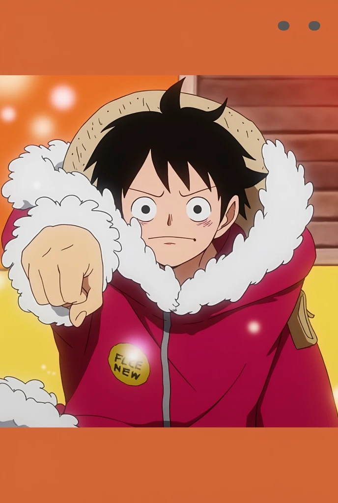 Emote one piece for twitch luffy apontando o dedo