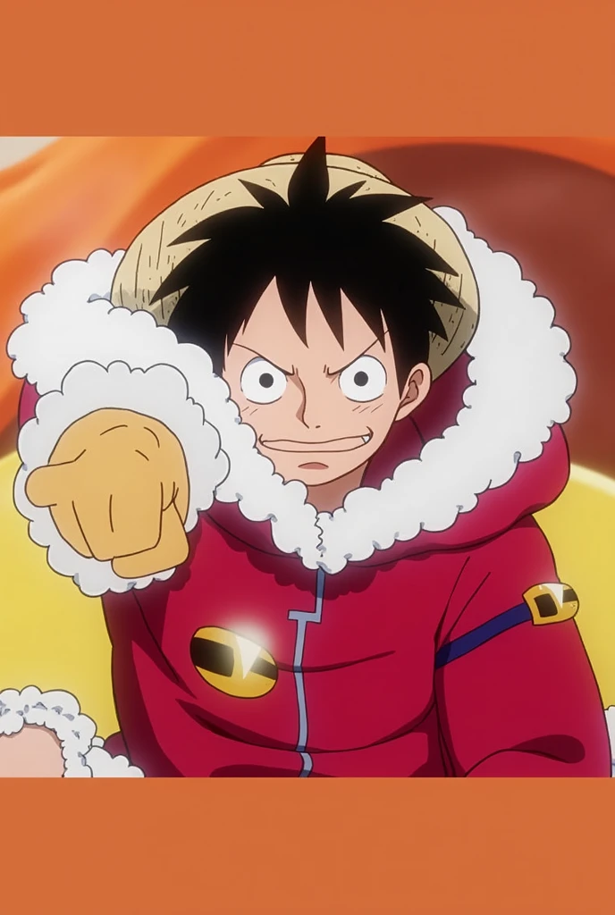 Emote one piece for twitch luffy apontando o dedo