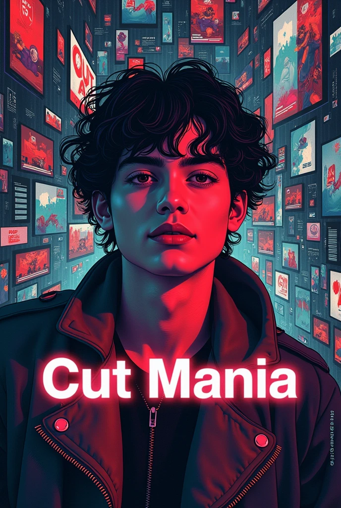 profile picture for tiktok with the theme of video cuts and the name of the channel and cut mania