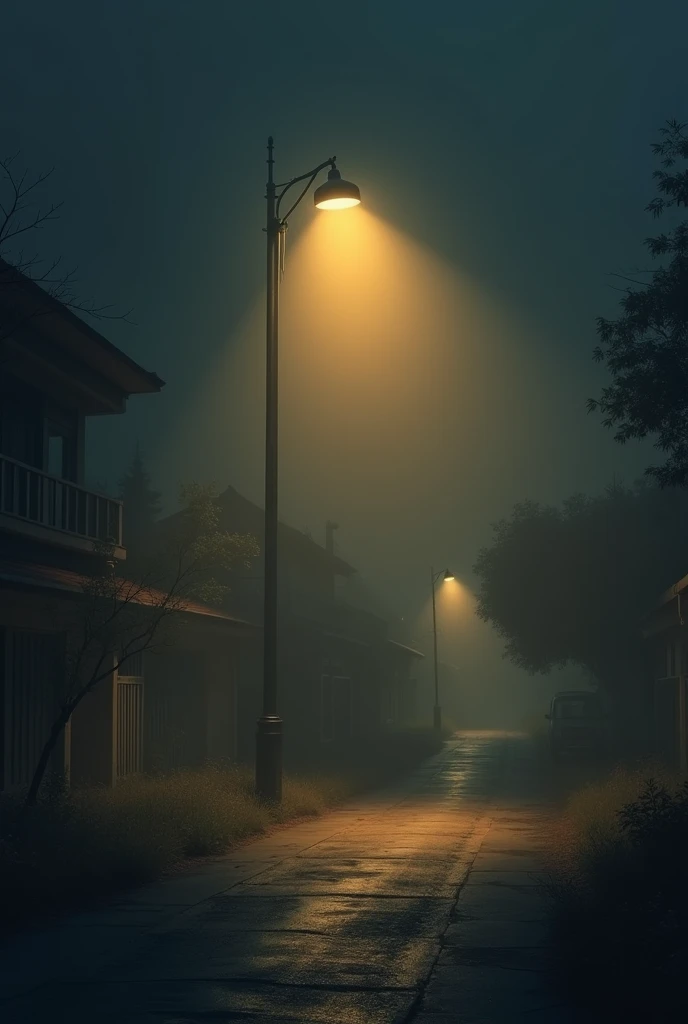 Holy Street light shines in the darkness