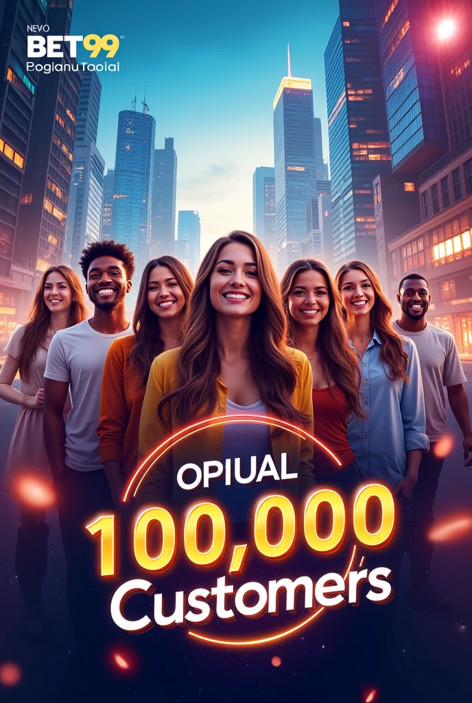 Company name Bet99 customer satisfied 10,000 people banner size photo
