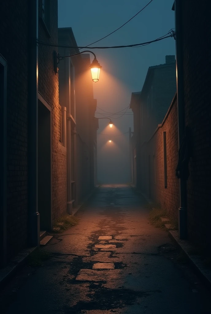 Street light shine the darkness path