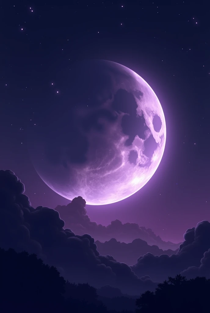 Purple waning moon PNG for semi-jewelry store logo with name Aylin