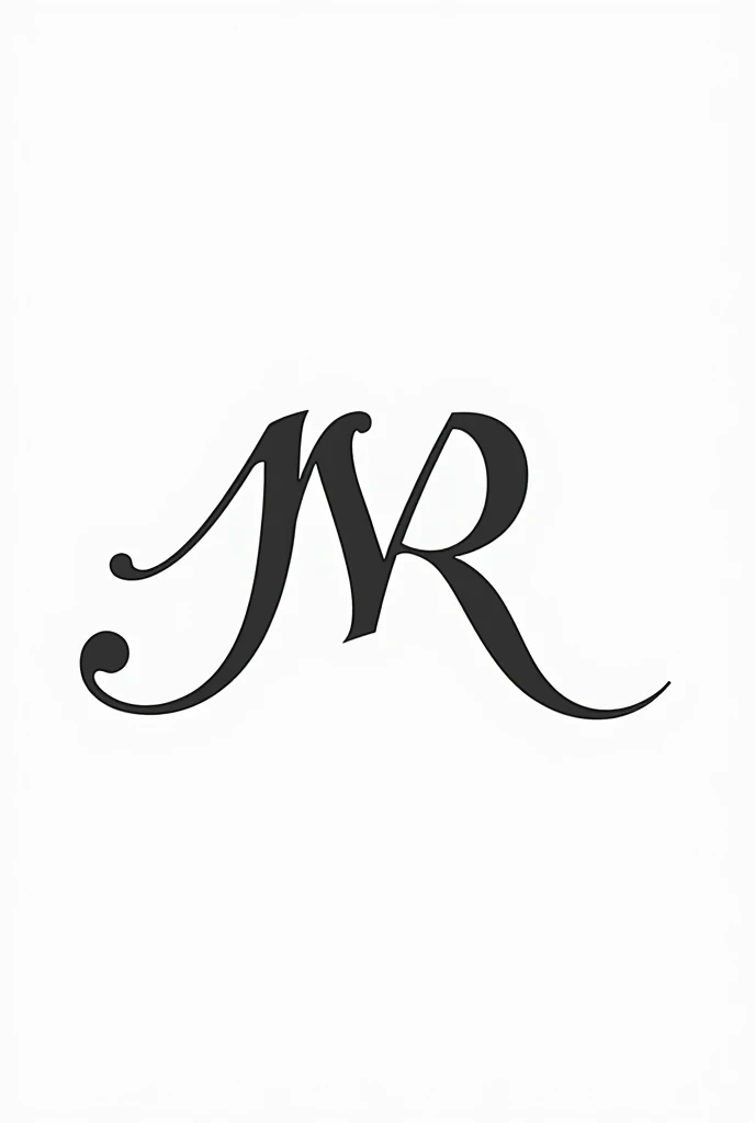 generates an image of the letters "J", "r" and "m" in that order intertwined, **together** making the end of one become the beginning of the other, que las letras sean en cursiva and vistas de frente, not in profile or above, and que tampoco sean muand detalladas, something simple but striking, Let there be only the letters, no other details, If possible, it would be better if they were only black., en maandusculas, muand, muand, muand together, all, the j with the r with the m, that they are a little more marked, not so fine, pero ahora que la m sea la que una a la j and la r que el orden sea "J, m, r"