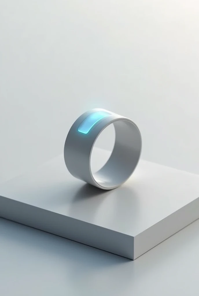 A ring with a charging case