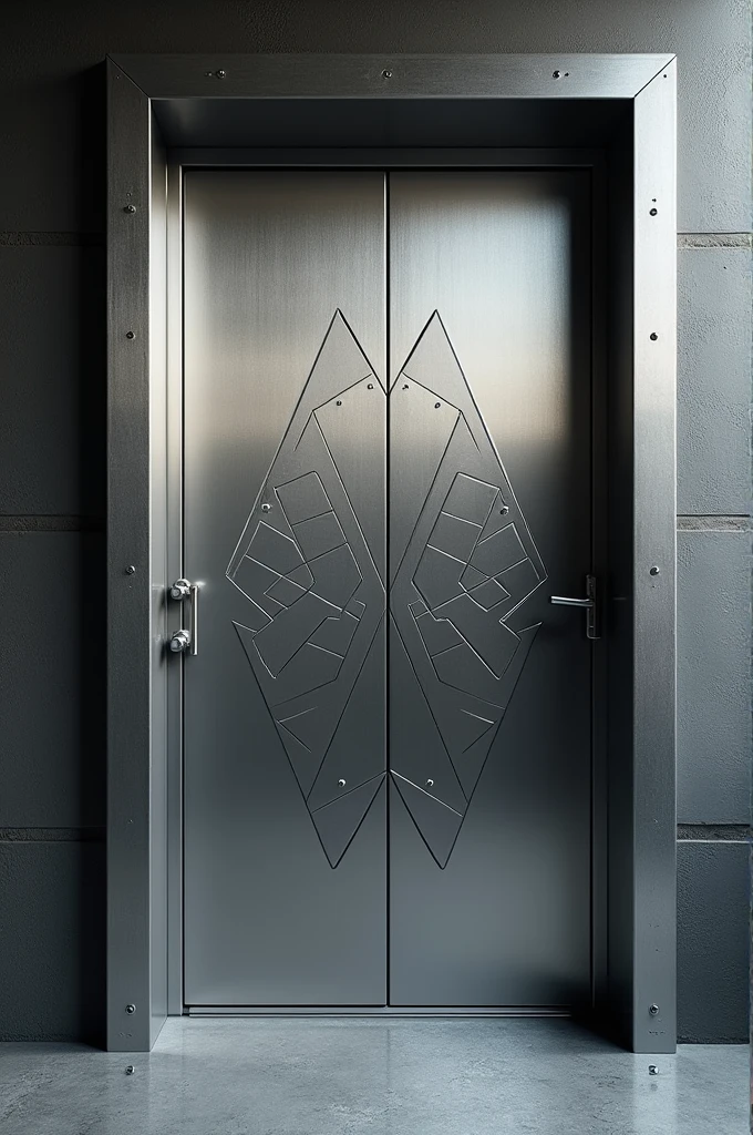 Create a steel door with
design