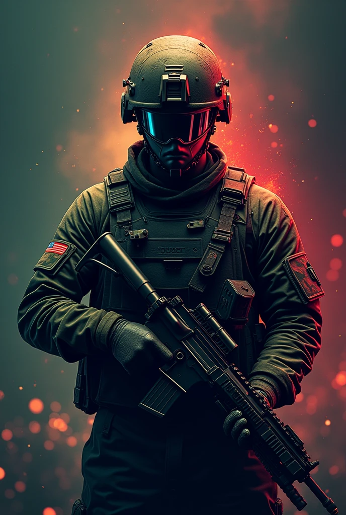 Create a logo with the name Chris117. With soldier green and light fies colors. Regarding video games.