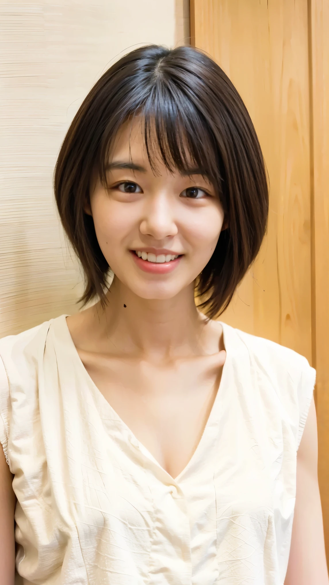 Everything modern:1.66, Cute Japanese Women Photos, smile:1.78, 20-year-old, Oil for straight, one-length hair&Hair balm:1.55, (photo Realistic:1.4), (hyper Realistic:1.4), (Realistic:1.3), (Smoother lighting:1.05), (Improving the quality of cinema lighting:0.9), 32K, 1 person,20-year-oldの, Realistic lighting, Backlight, The light shines on your face, Ray Tracing, (Bright light:1.2), (Improvement of quality:1.4), (Highest quality Realistic textured skin:1.4), fine grain, Detailed face,(smile:0), (Emphasis on face close-up:1.3), (Enhances the beauty of skin texture:1.1),((Extremely precise and accurate anatomy:1.0)), (Enhances the beauty of skin texture:1.1), Clean and glowing skin, mesh, thin:1.2, (Realistic:1.3), Realisticなライティング, (Smoother lighting:1.05), 32K, One Japanese woman, fine grain, Detailed face, (Film Grain:1.1),(Accentuates body lines:1.1), High resolution, Natural look, Kind eyes, Improves hair quality, Delicate light and shadow, Transparent muscles, Graceful pose, Beautiful Eyes, Sharp details, Soft light reflection, Beautiful contours, Delicate skin tone, Fine hair texture,Cute Japanese Women Photos,