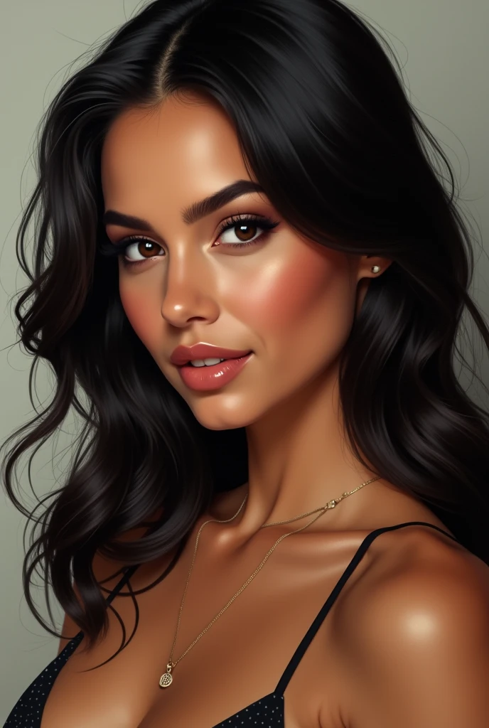 Hyper realistic hot Latina 