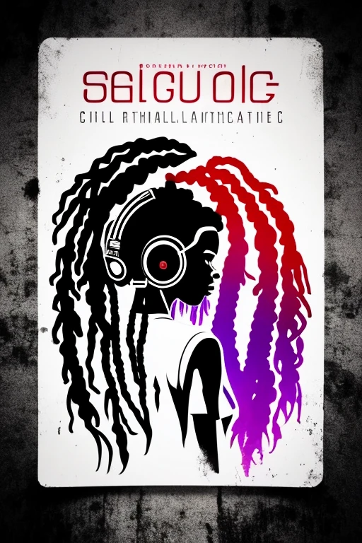 A background filled with scattered musical notes in various sizes and colors、
Creative logo illustration of a silhouette with dreadlocks and red headphones,
A background completely filled with scattered musical notes in various sizes and colors, covering the entire screen.
beautiful girl colorful image
Dance hiphop Dance CREW Waacking Dance
Punking
black medium hair black medium hair
Five fingers Baggy clothes Baggy clothes