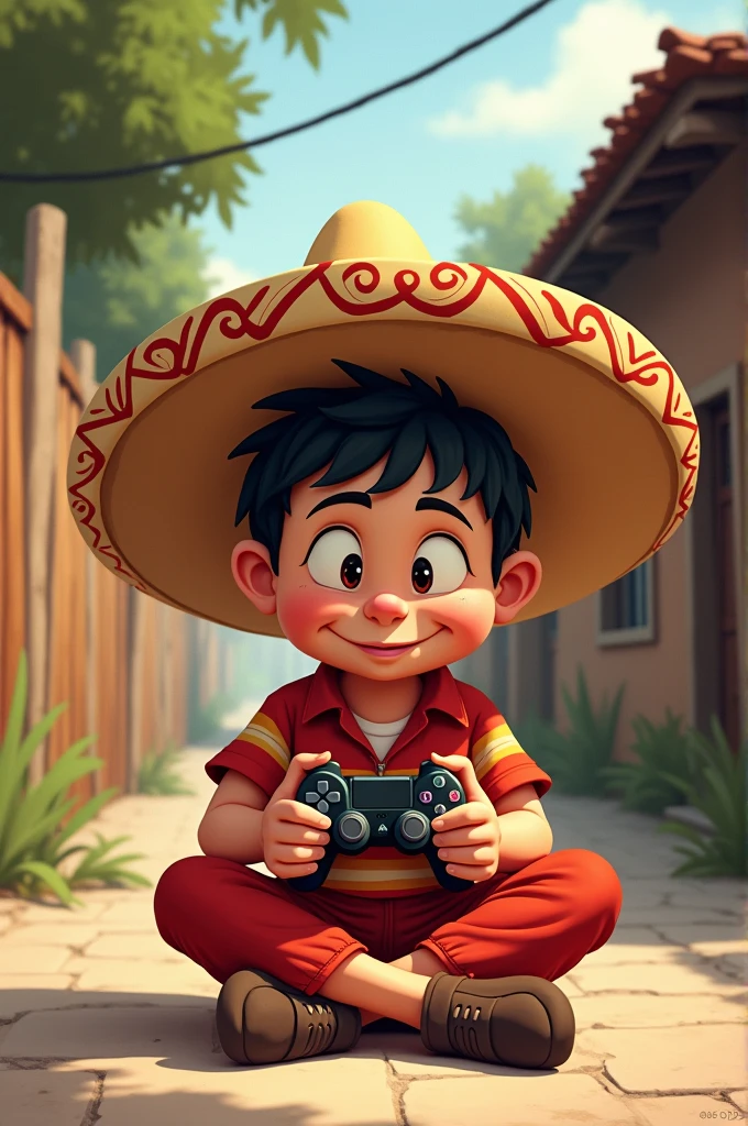 El chavo del 8 con joystick de ps3