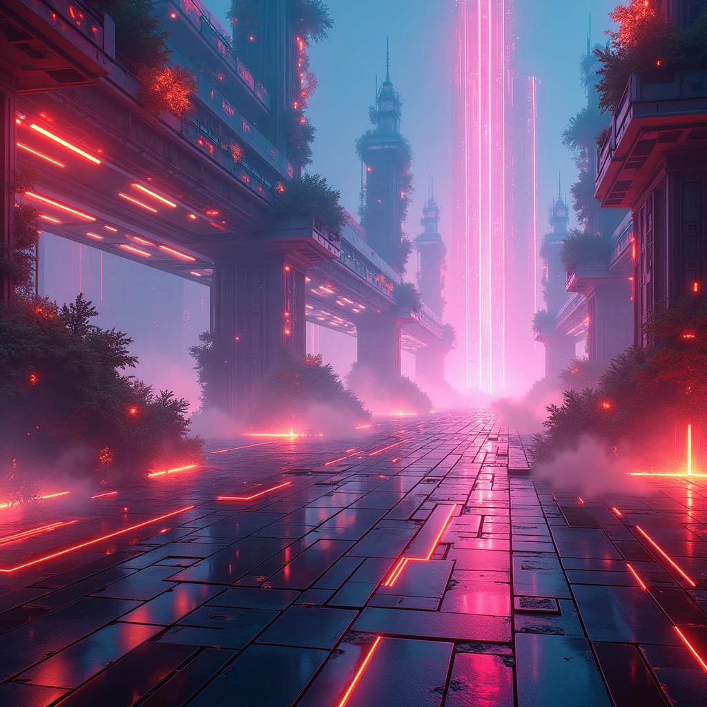 a dynamic electronic fire background, abstract digital art, neon colors, futuristic landscape, glowing energy, vibrant lights, abstract shapes, cyberpunk aesthetic, motion blur, dynamic composition, digital painting, 4k, 8k, high resolution, extremely detailed, photorealistic, professional digital art