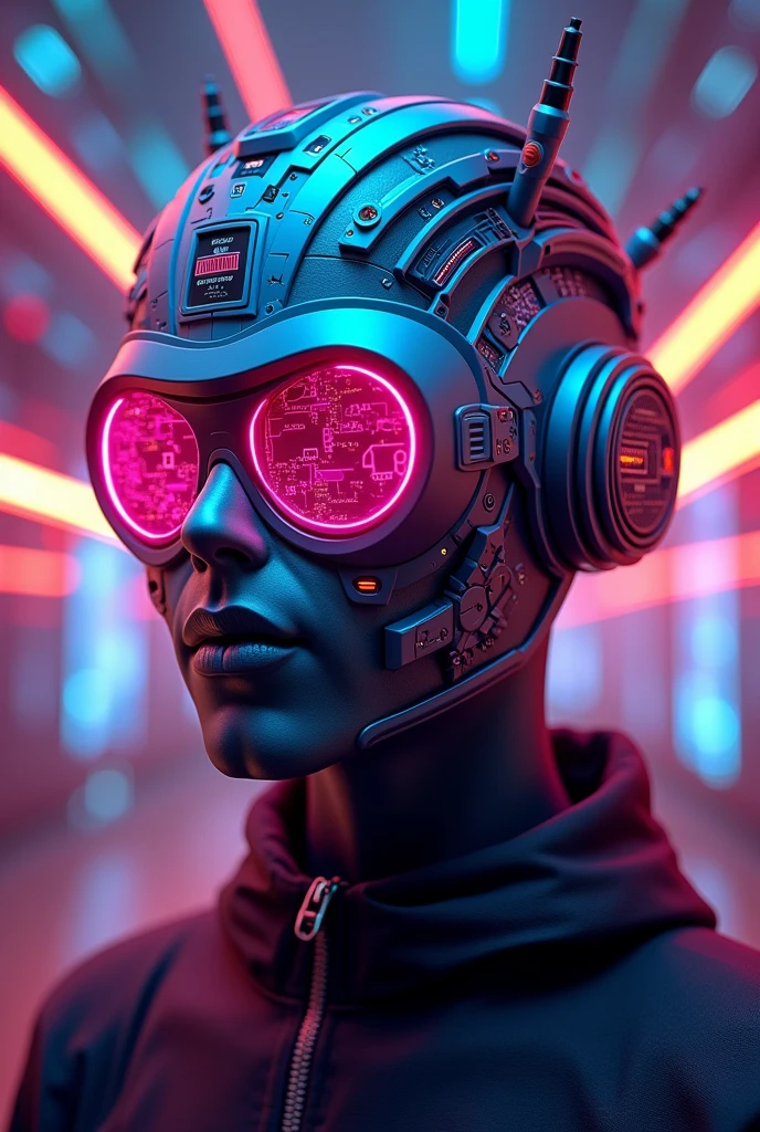 Geek themed mask tiktok profile picture