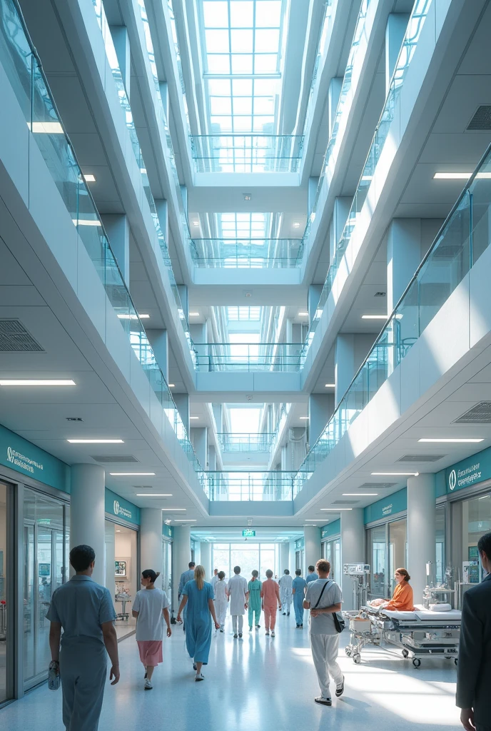a hospital 

