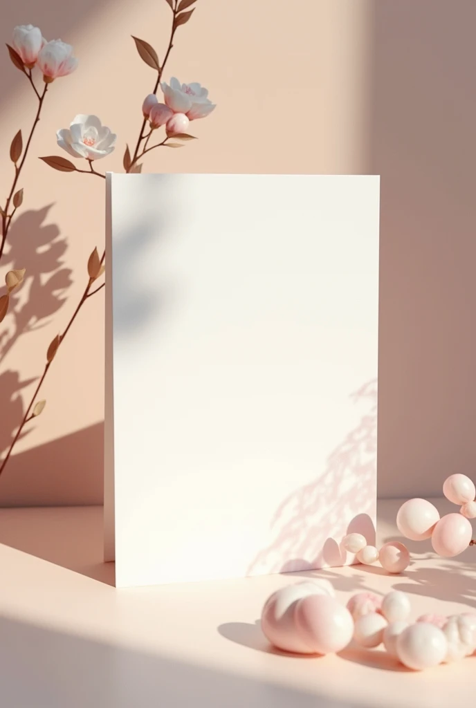 Blank decorated invitation card