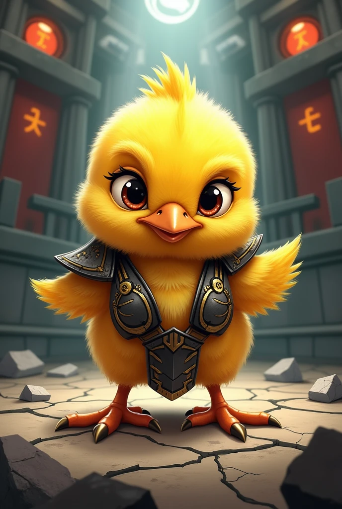 Make a cute drawing, What a chick would look like as a Mortal Kombat character 