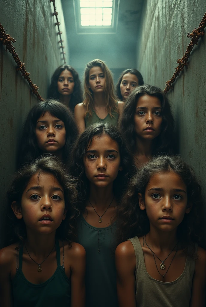 Freedom for sale advertisement with children and women