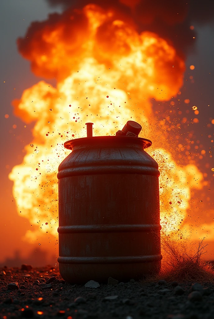 ChatGPT 4o mini
Log in
You said:
Propt for a container and craker bomb blast on oil container for youtube thumbnail
ChatGPT said:
ChatGPT
For a YouTube thumbnail, you might consider the following prompt for a dramatic and engaging image:
"Create a high-impact thumbnail featuring a large oil container with a dramatic explosion in the background. The explosion should have vivid flames and smoke, highlighting the intensity of the blast. Include shattered pieces of the oil container and a visible cracker bomb to emphasize the cause of the explosion. Use bold text overlay with 'Huge Explosion!' to grab attention and ensure it's eye-catching against the vibrant scene."