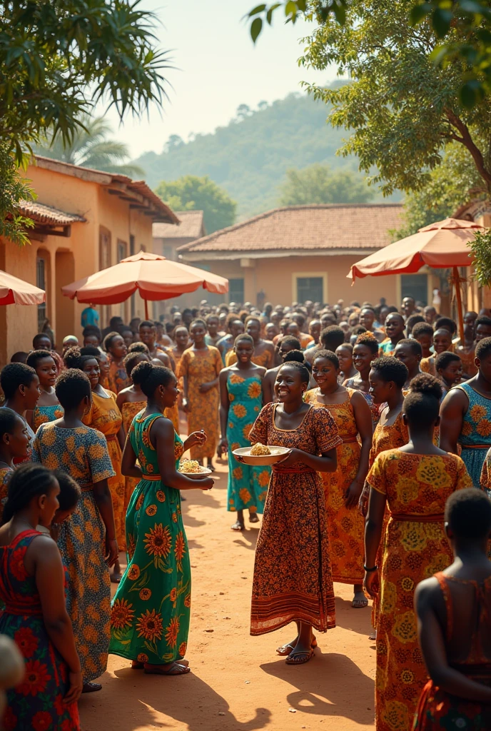 Background for traditional sunday in Ghana