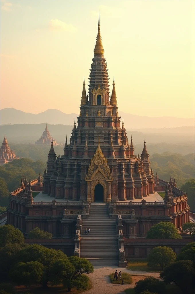 The mosque made of bagan is unique