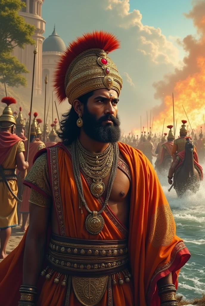 Maharaja Porus, also known as King Puru, was an ancient Indian king who ruled the region between the Jhelum and Chenab rivers, which is now in modern-day Punjab, Pakistan. He is most famous for his battle against Alexander the Great in 326 BCE at the Battle of the Hydaspes River